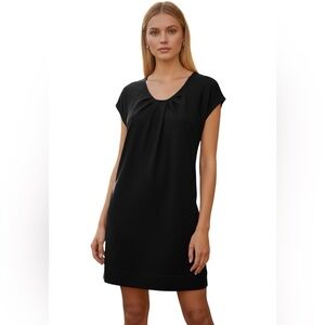Diane von Furstenberg DVF Black LBD Popover Shalom Stretch Dress Size 4 Small